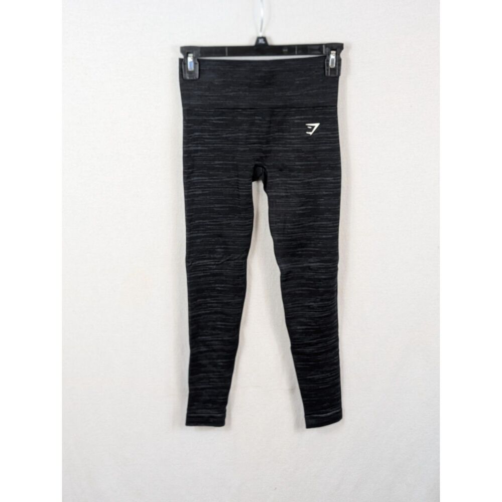GYMSHARK Adapt Marl Seamless Leggings Black Women's Size Small